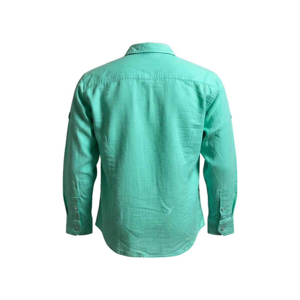 Boys' Tropical Beach Print Long Sleeve Shirt (Age 1-2)