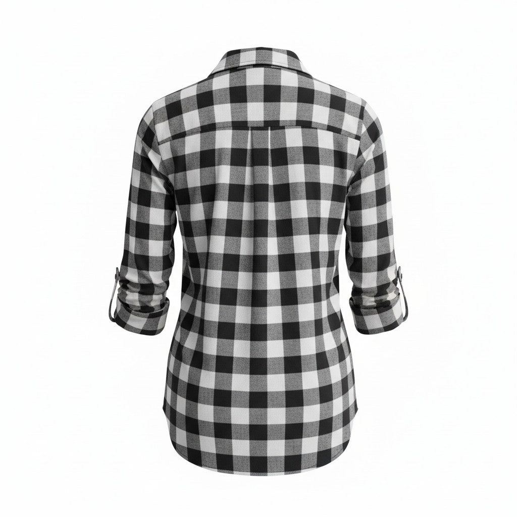 Monochrome Buffalo Plaid Shirt