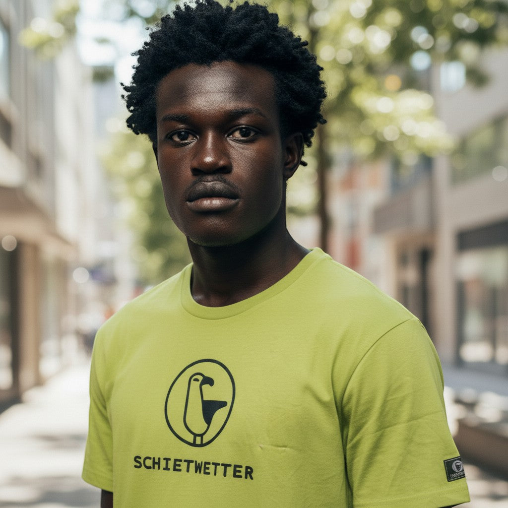 Schietwetter "Seagull Logo" Unisex Graphic Tee (Yellow) - Size XL