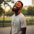 West University "Original Sport" Unisex Graphic Tee (Grey-Beige) - Size M