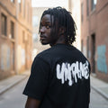"UNTAMED" Graffiti Spray Unisex Graphic Tee (Black) - Size XL