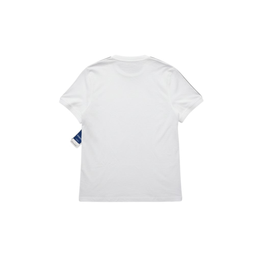 "League Champion" Colorblock Varsity Unisex Tee (Cream/Black) - Size L