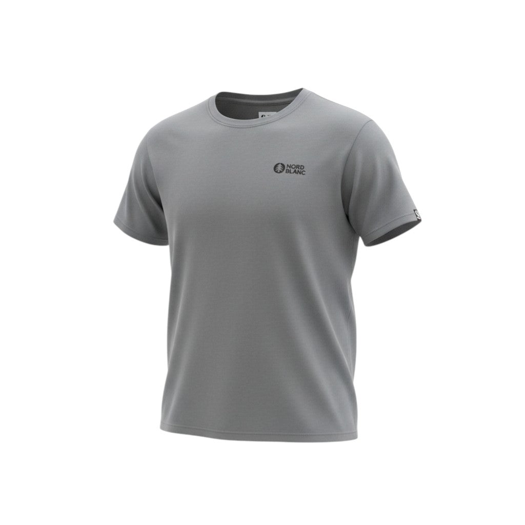 Nordblanc "Airplane Mode Detox" Unisex Graphic Tee (Steel Grey) - Size XL