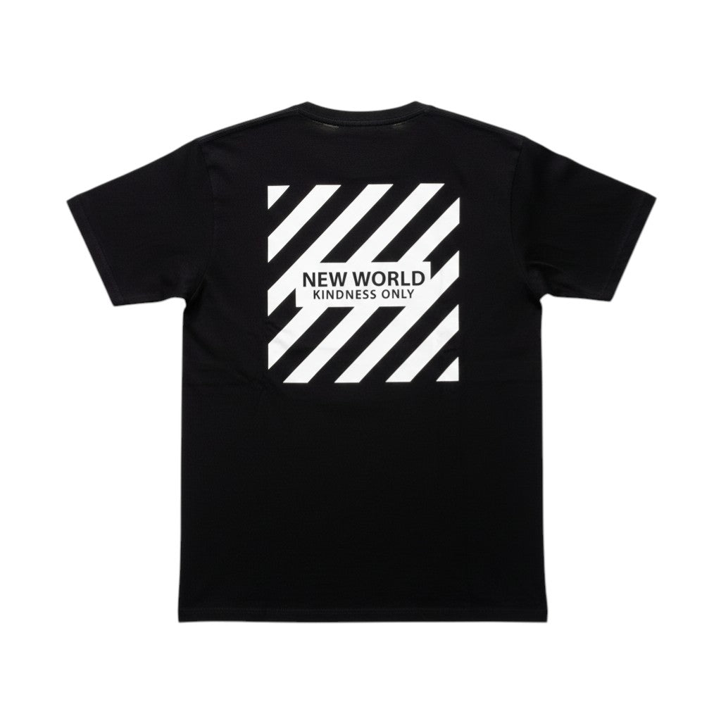 "New World Kindness Only" Graphic Unisex Tee (Black) - Size L