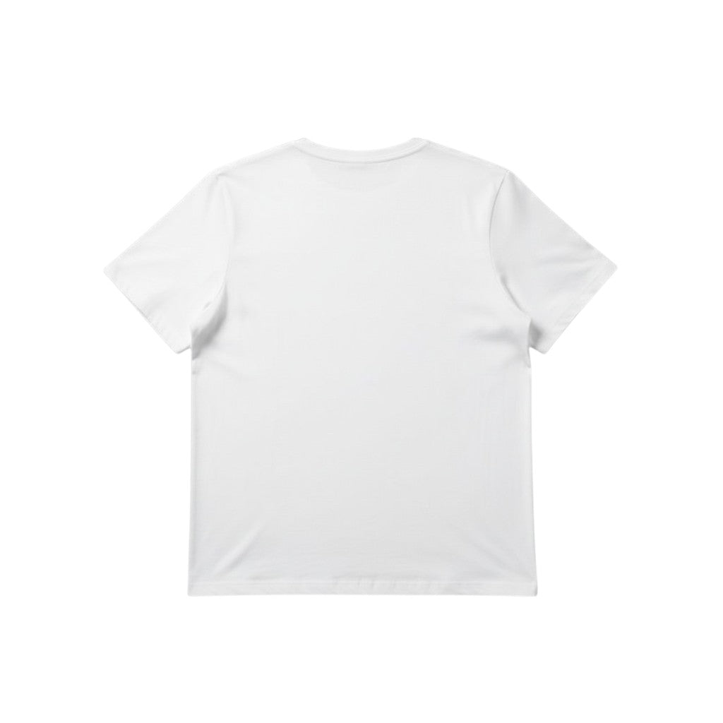 "New Dimension" Abstract Graphic Unisex Tee (White) - Size XL