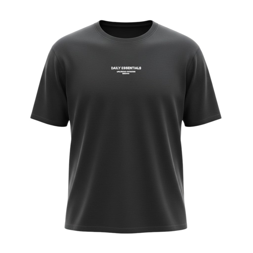 "Trusted Quality" Daily Essentials Unisex Graphic Tee (Black) - Size XL