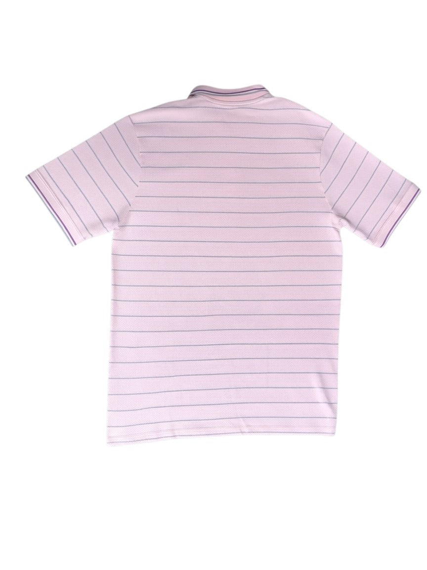 Pink Pinstripe Polo Shirt