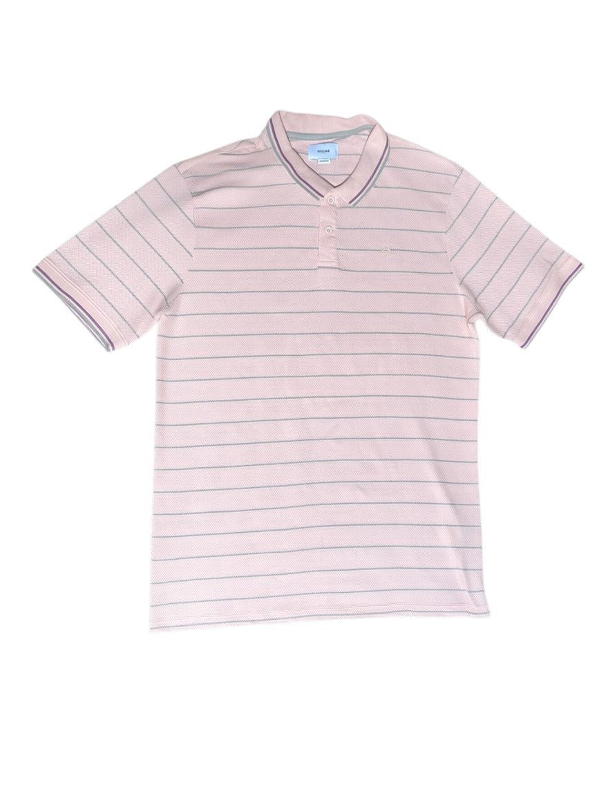 Pink Pinstripe Polo Shirt