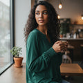 Teal Peter Pan Collar Blouse