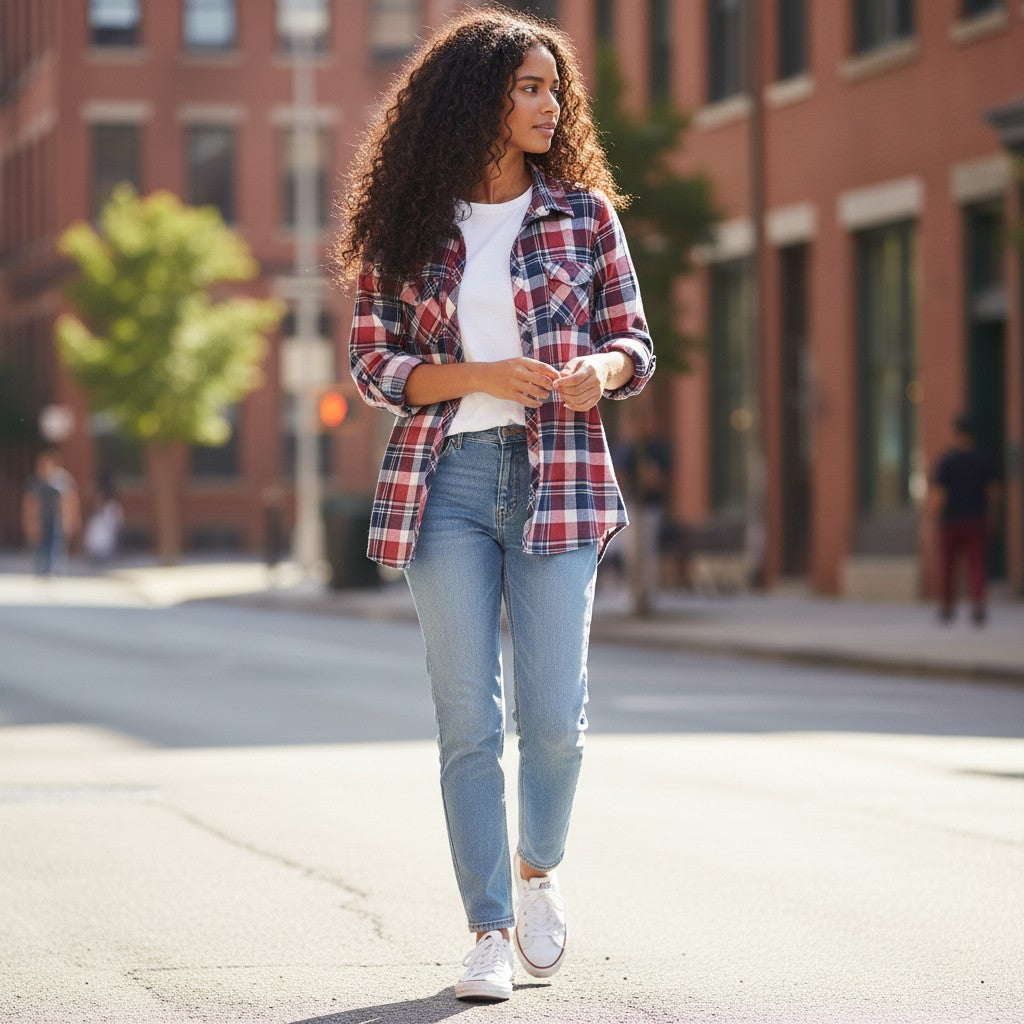 Classic Crimson Plaid Flannel