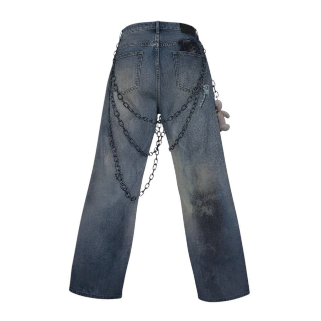 Fashion Nova Jeans: Graphic Print Wide-Leg