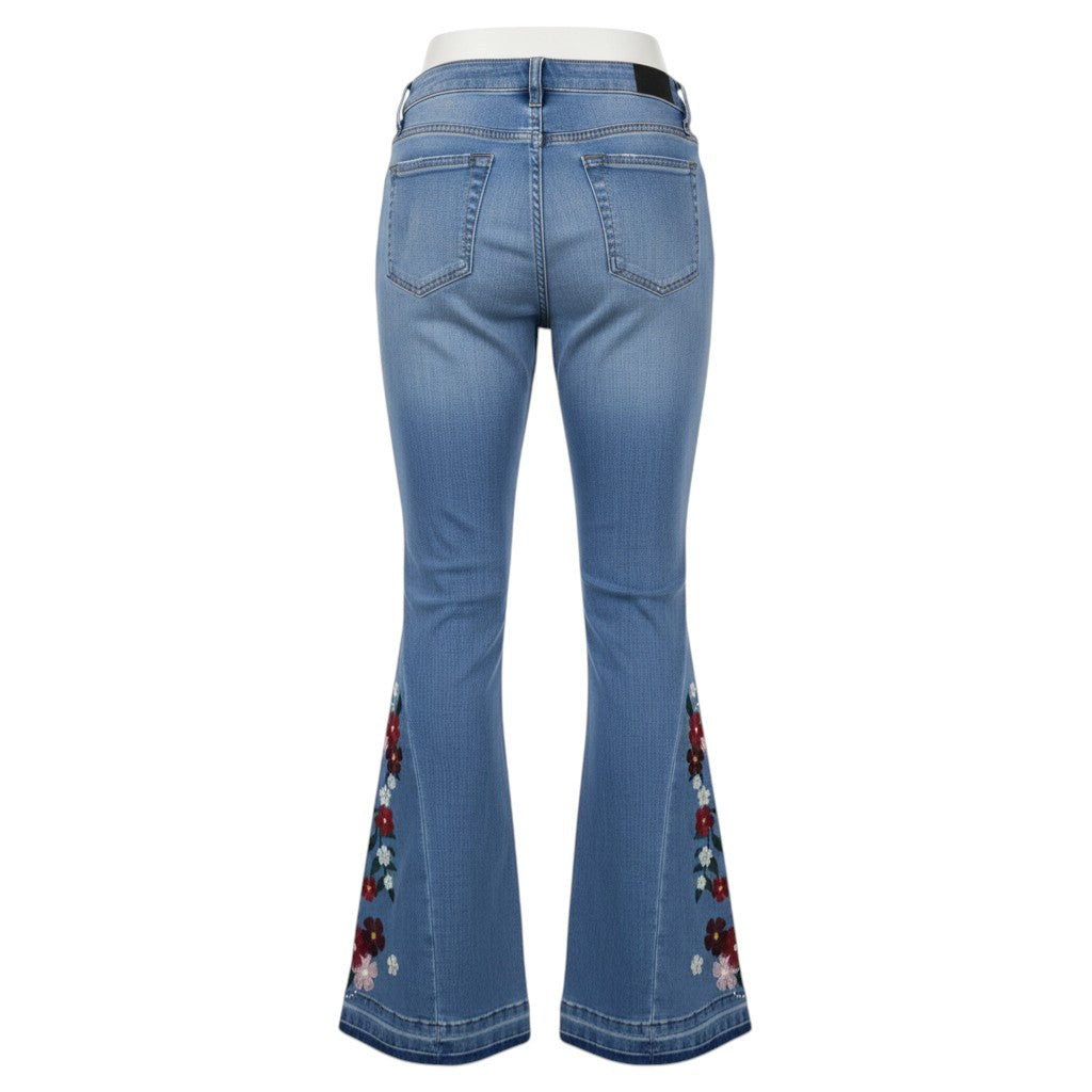 Shein Jeans: Floral Flare Bootcut