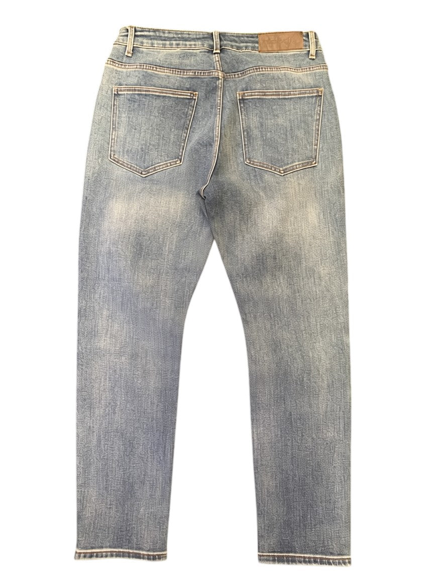 Onyx Black Straight-Leg Jeans