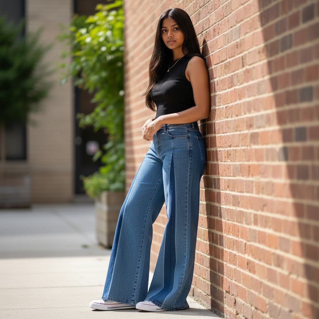 Soho Two-Tone Baggy Denim