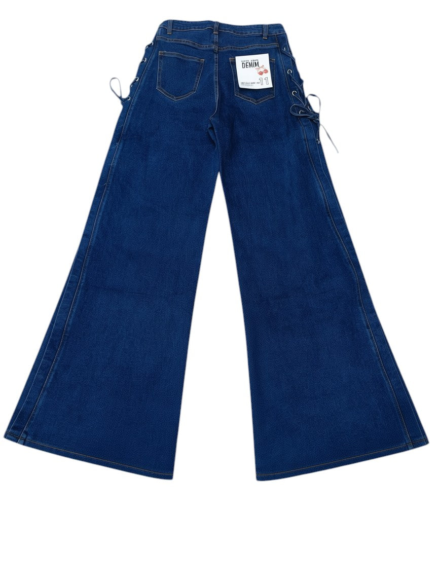Love Soho Side-Rope Wide Leg Denim