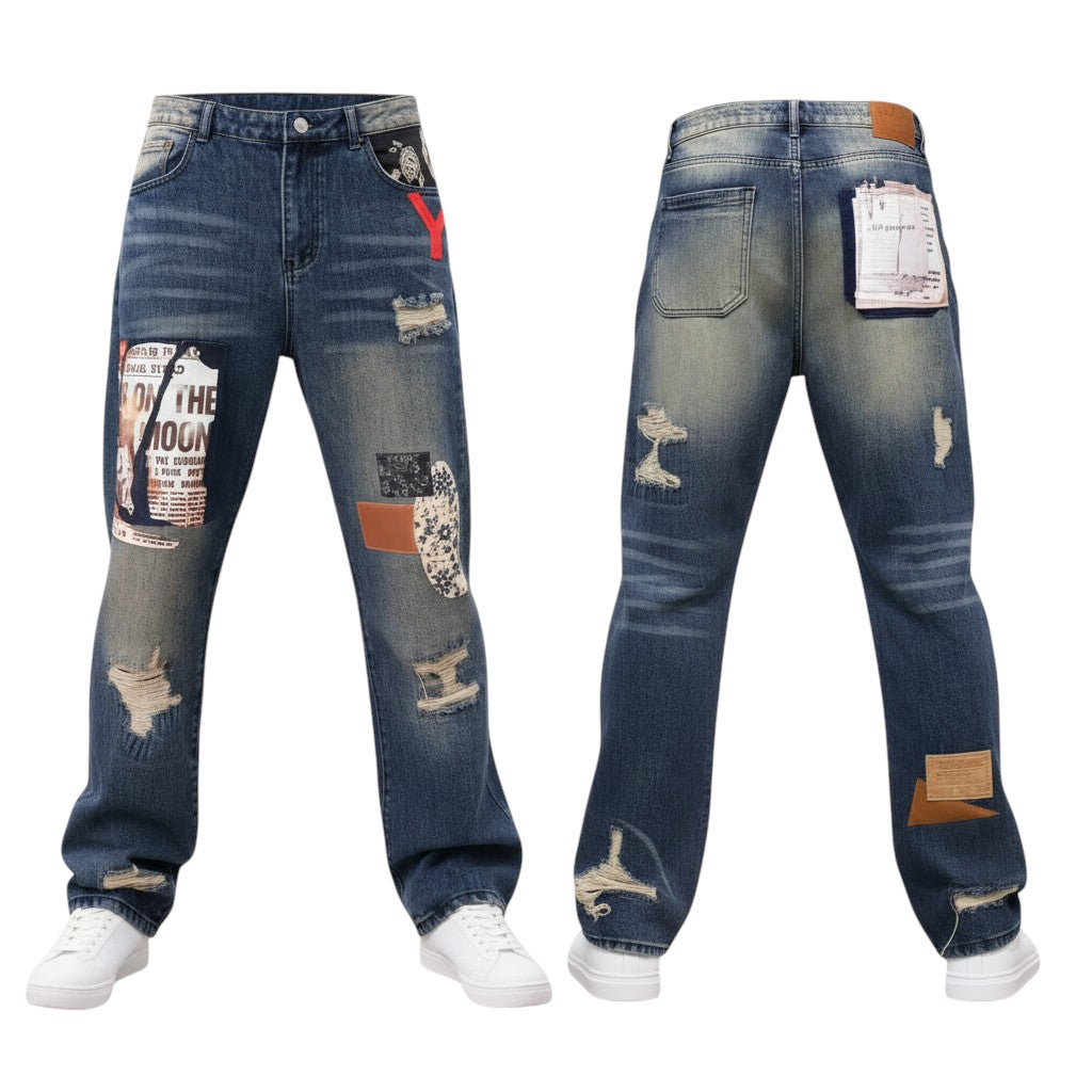 Retro-Archive Patchwork Denims