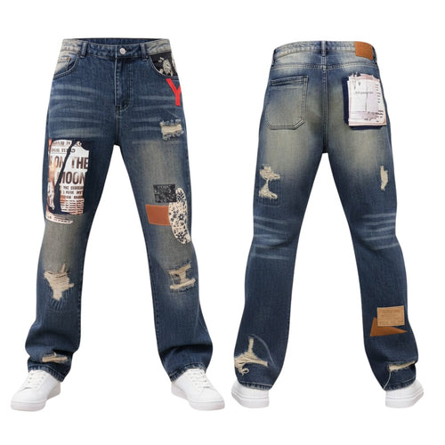Retro-Archive Patchwork Denims
