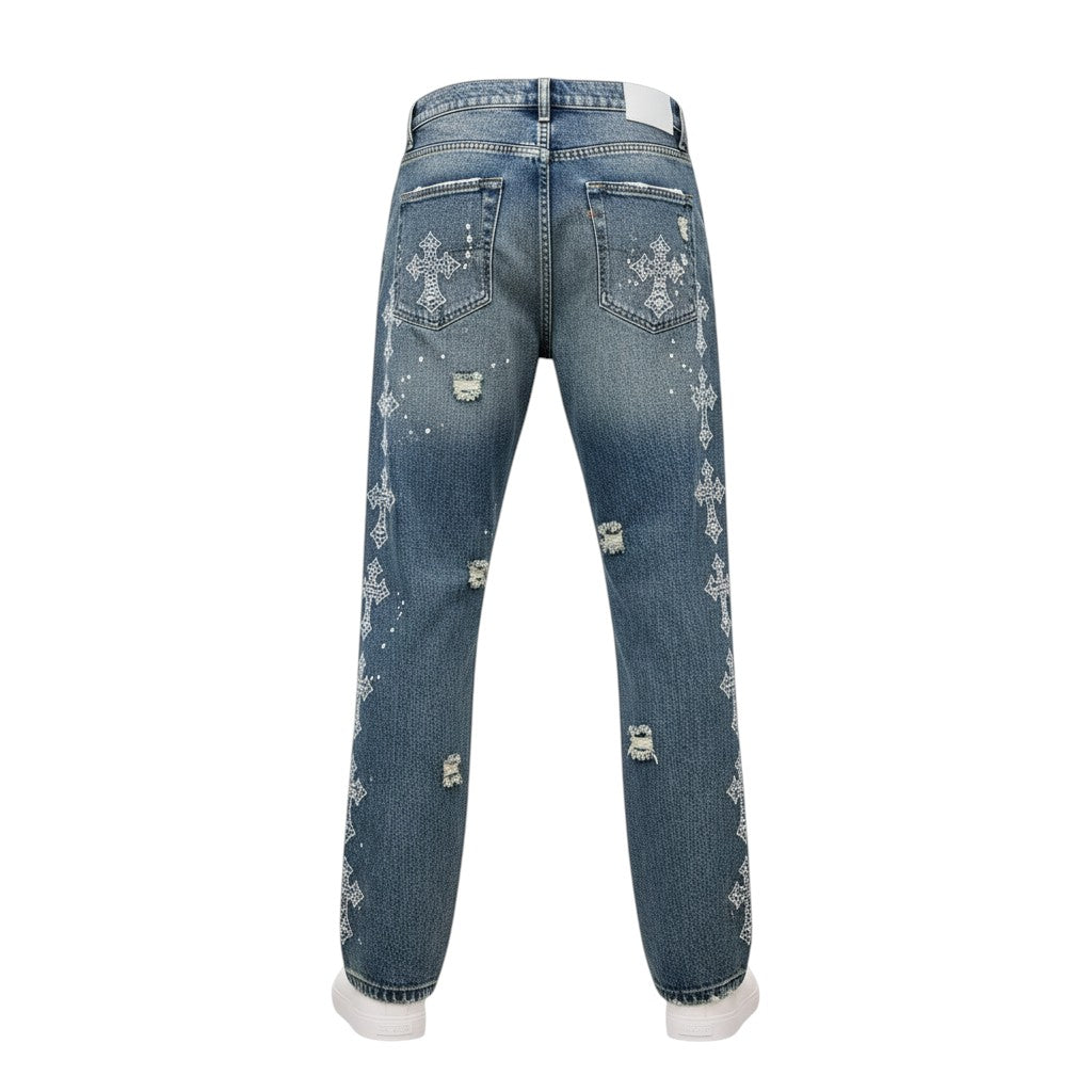 Stealth-Padded Flare Denims