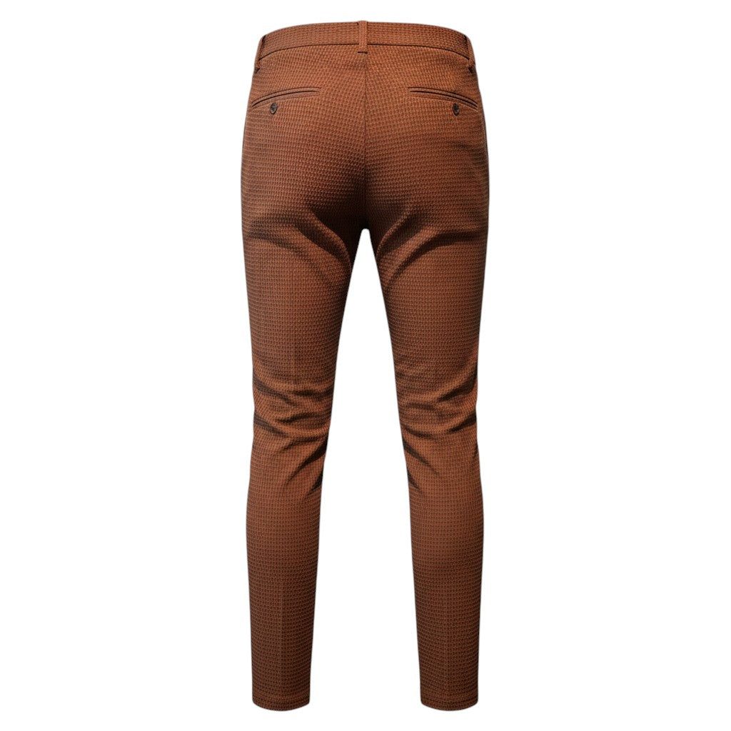 Bronze Honeycomb-Weave Pant Trouser