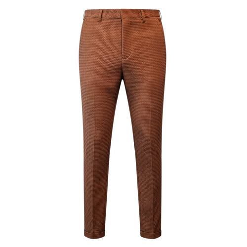 Bronze Honeycomb-Weave Pant Trouser