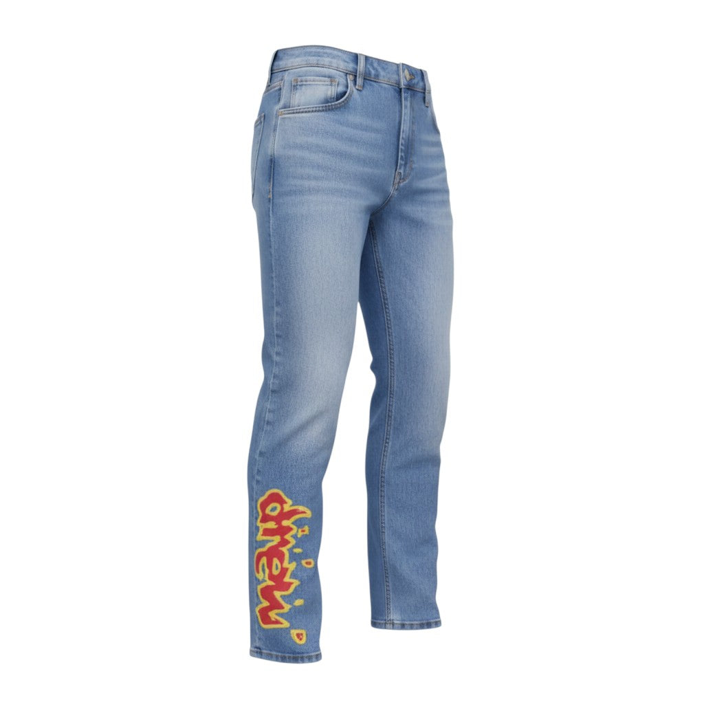 The Graphic Denim Co-ord (Two pieces) - Blue