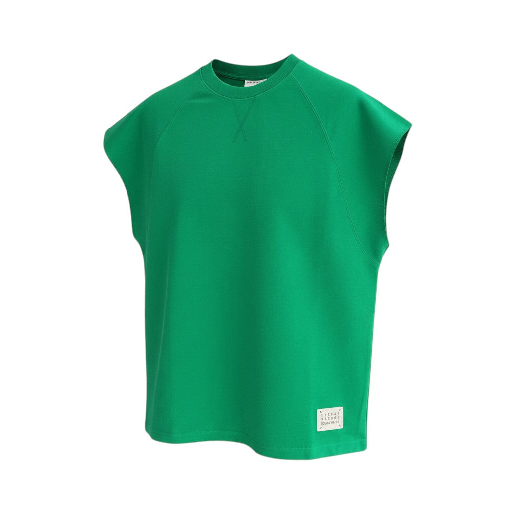 Green Sleeveless Sweatshirt