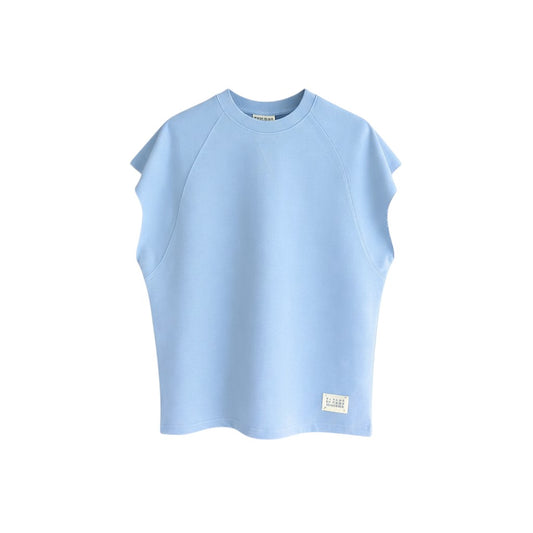 Blue Sleeveless Sweatshirt