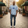 The Sky Blue "Melting Under Pressure" Graphic Tee (L)