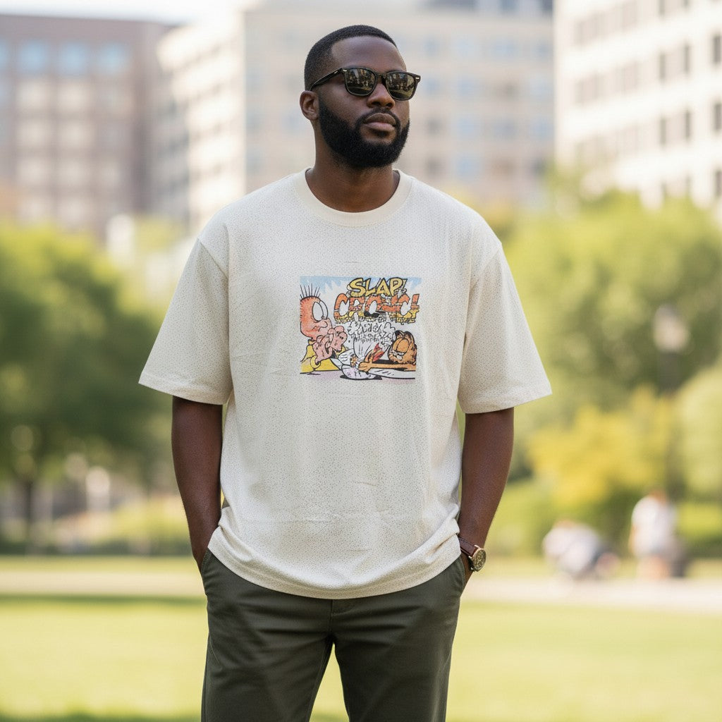 The Cream Garfield "Slap & Crunch" Comic Tee (XL)