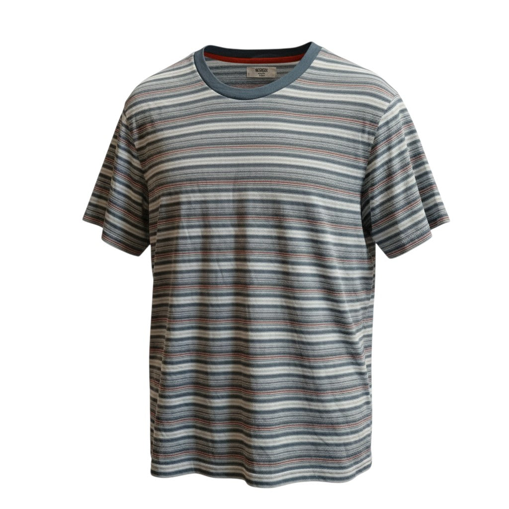 The Slate & Terracotta Multistripe Essential Tee (XL)