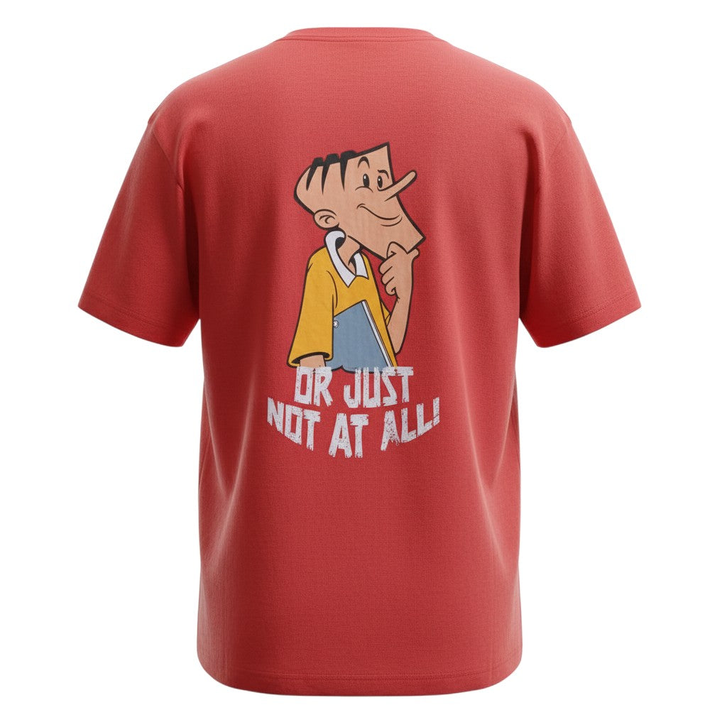 The Burnt Orange "Work Smarter" Statement Tee (XL)