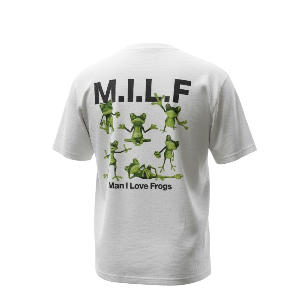 The Optic White "Man I Love Frogs" Graphic Tee (L)