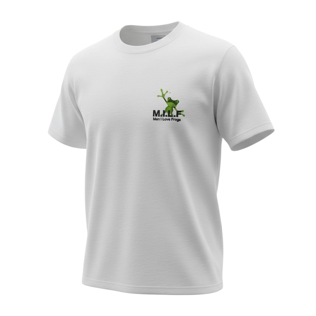 The Optic White "Man I Love Frogs" Graphic Tee (L)