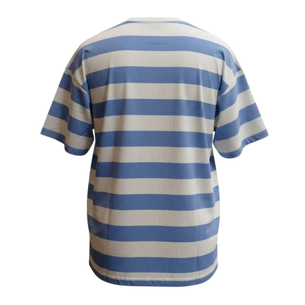 The Sky Blue "Unreliable" Nautical Stripe Tee