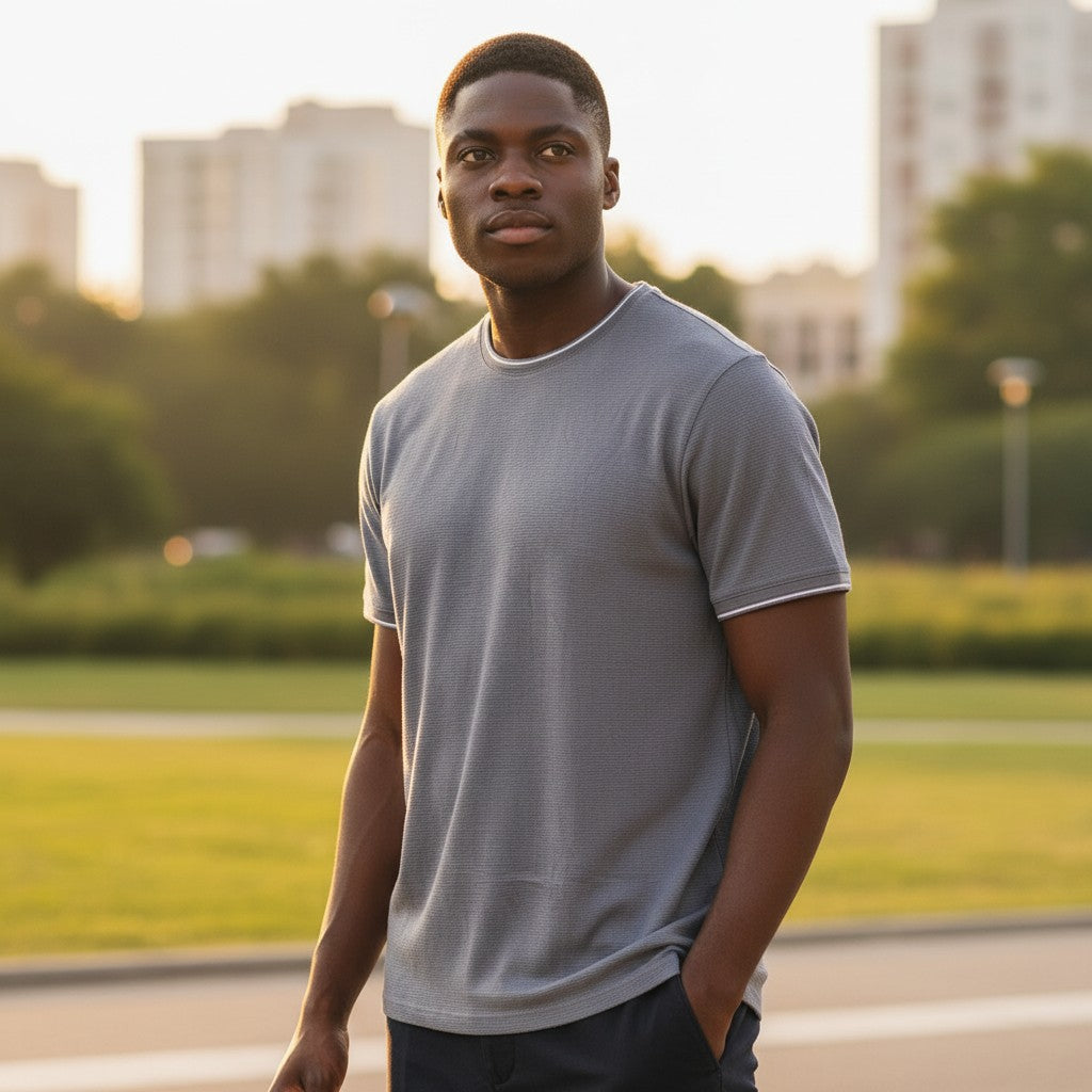 The Graphite Tech-Knit Essential Tee (XL)