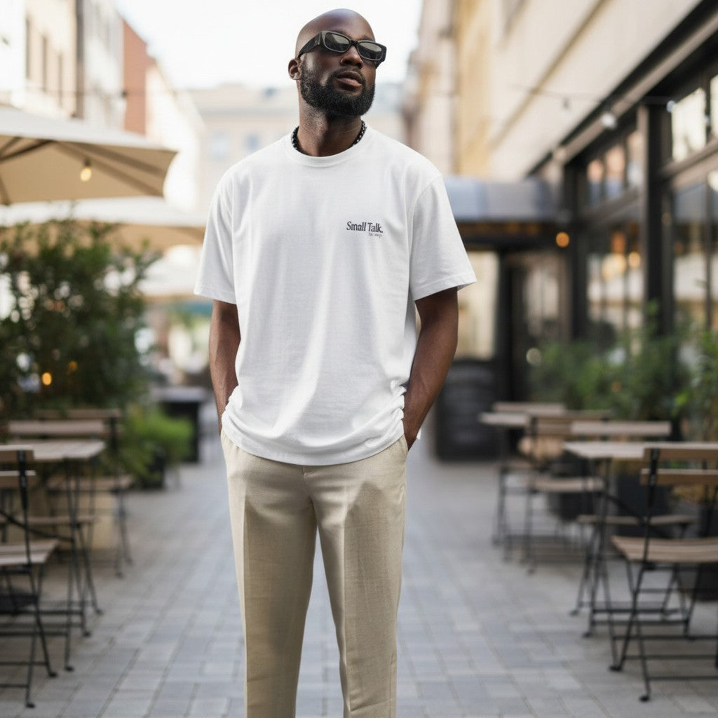 The Optic White "Small Talk" Graphic Tee (XXL)