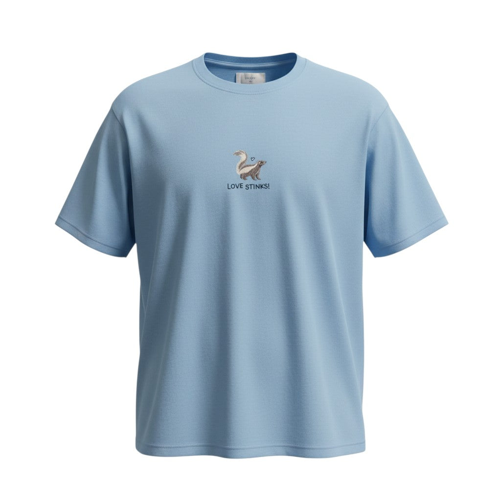 The Sky Blue "Love Stinks!" Graphic Tee (XL)