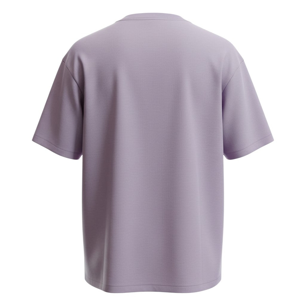 The Dusty Lavender Ribbed Statement Tee (M)