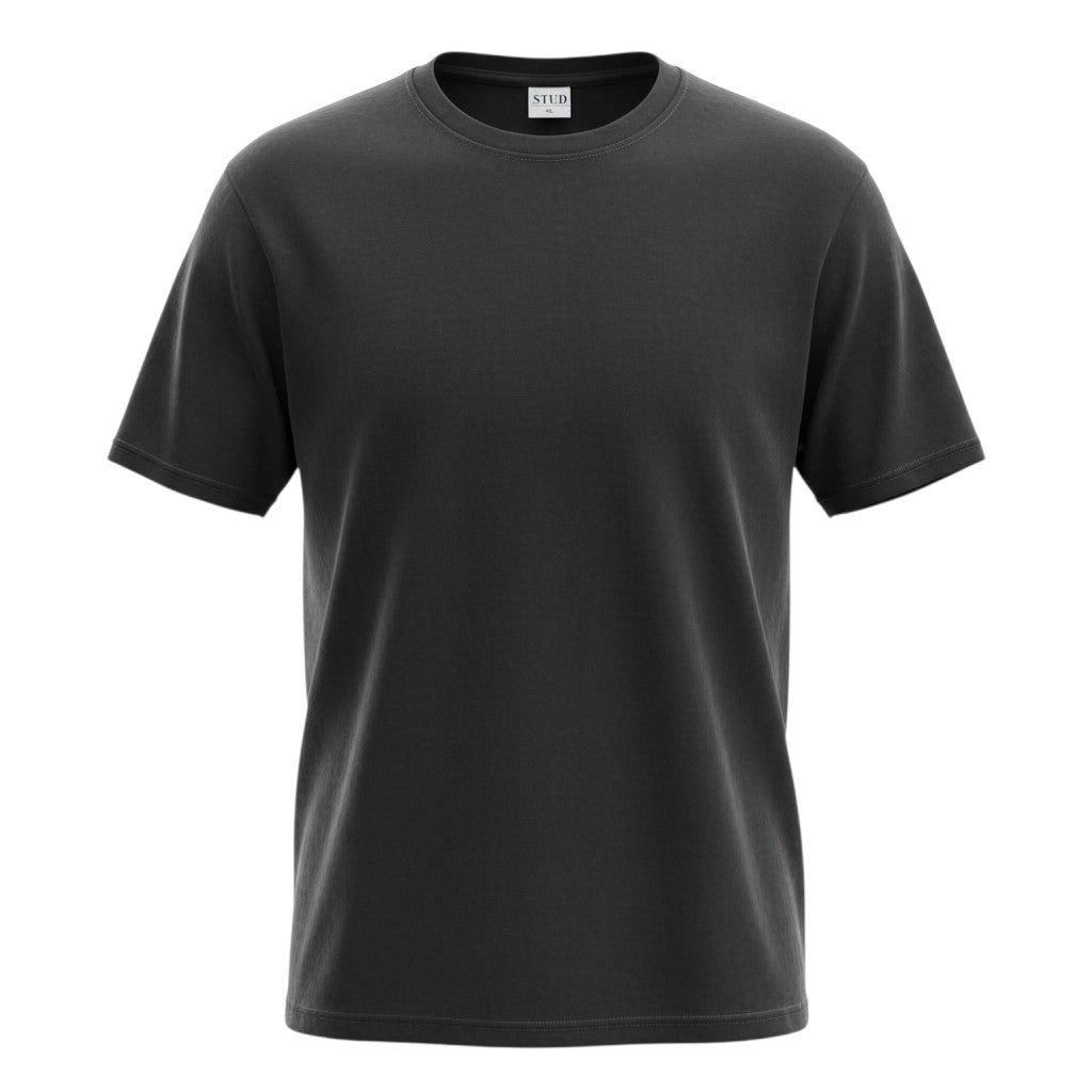 The Jet Black Stud Essential Tee (XL)