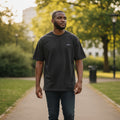 The Jet Black Stud Essential Tee (XL)
