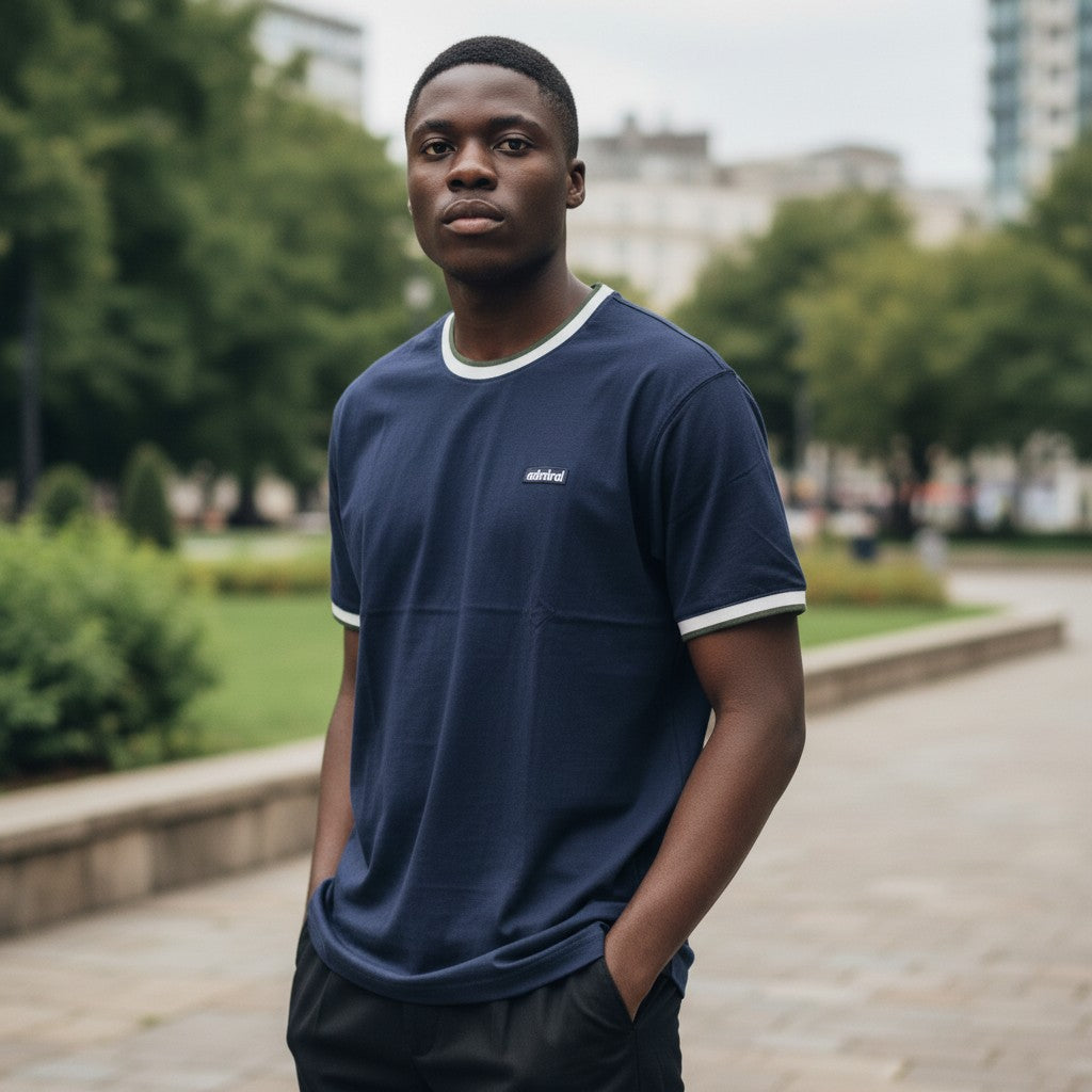 The Navy Admiral Heritage Ringer Tee (XL)