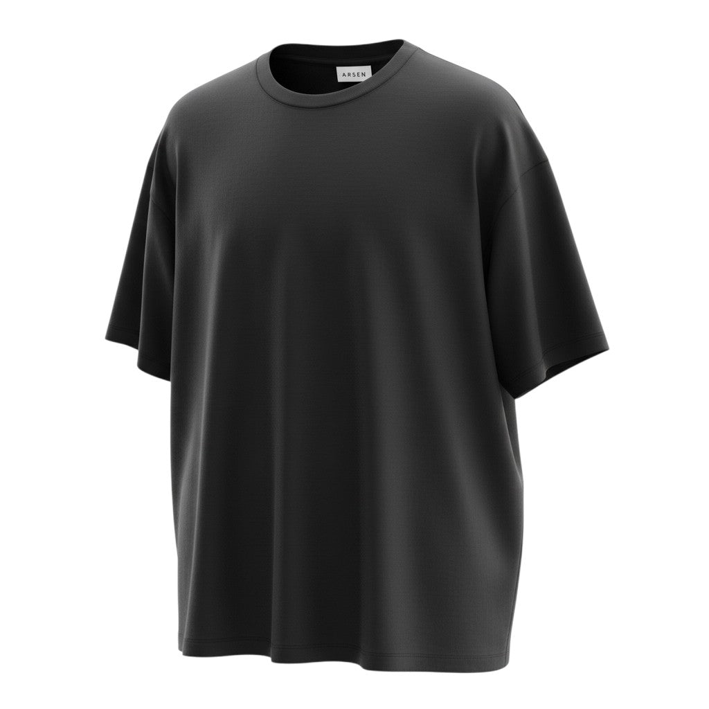 The Jet Black Essential Boxy Tee (XL)
