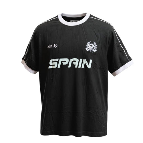 The Jet Black Spain Heritage Ringer Tee (XL)