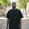 The Jet Black Vertical Leisure Tee (L)