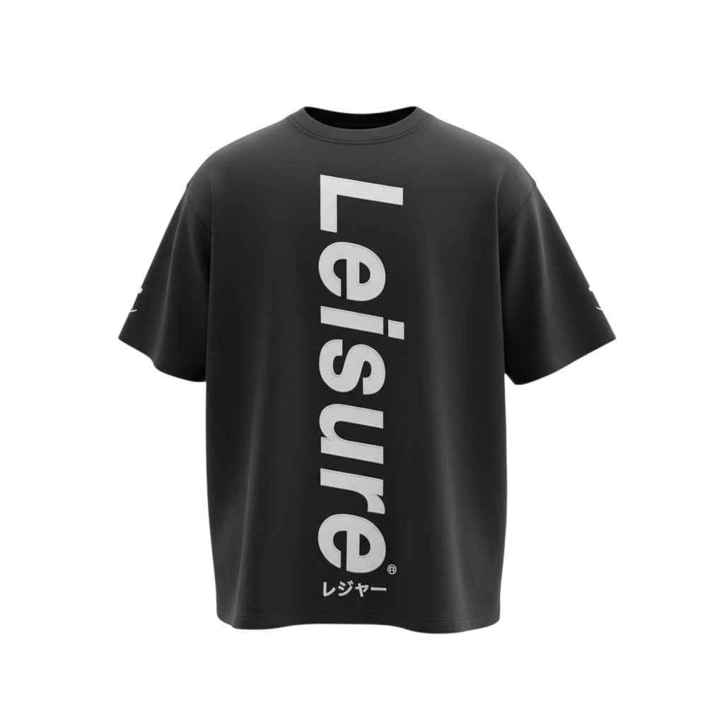 The Jet Black Vertical Leisure Tee (L)