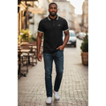 Neon Edge Athletic Polo Medium Size