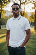 Admiral White Nautical Polo XL