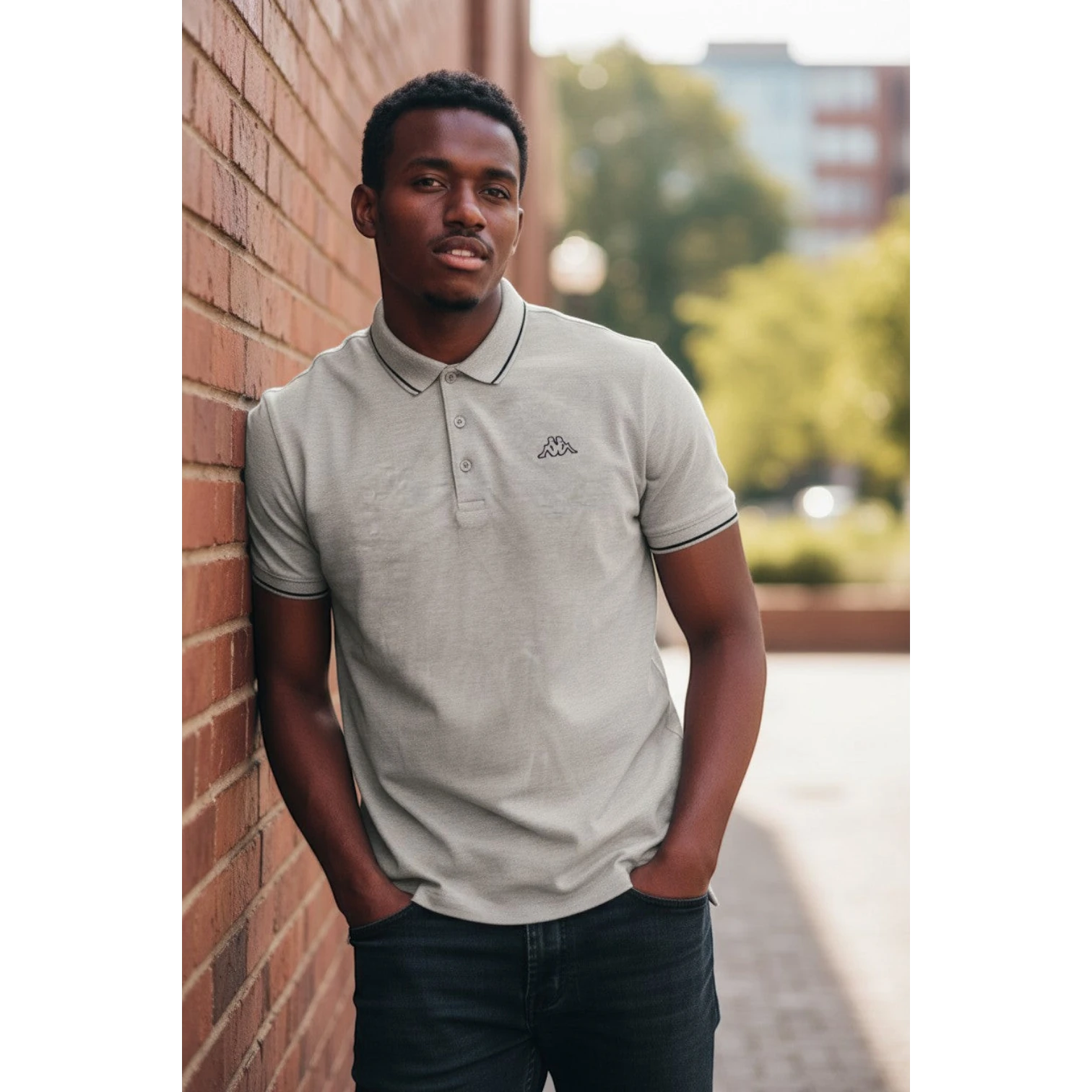 Silver Heather Performance Polo XL