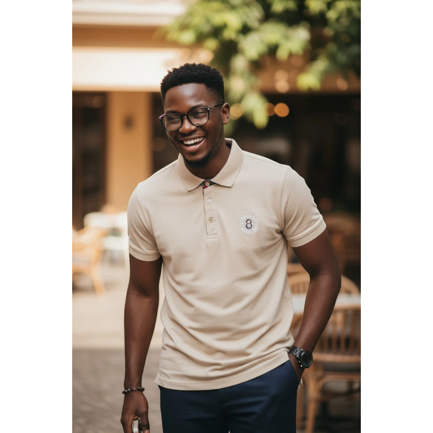Sandstone Crest Polo XL