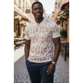 Golden Oak Floral Polo XL